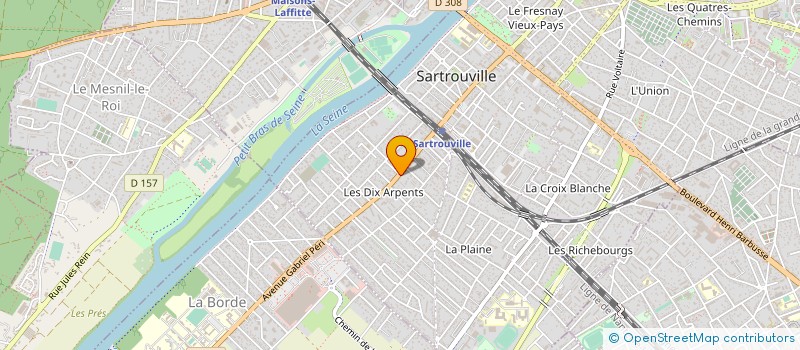 localisation de l'entreprise DPES 78  SARTROUVILLE