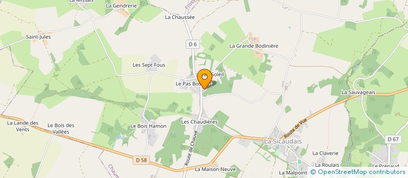 localisation de l'entreprise DPEV à CHAUMES-EN-RETZ