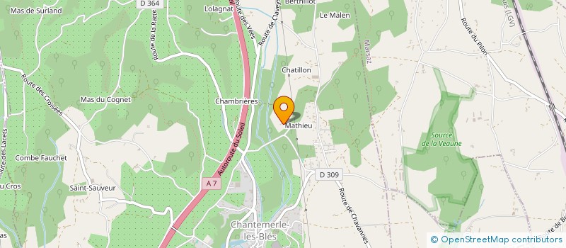 localisation de l'entreprise DPF à CHANTEMERLE-LES-BLES