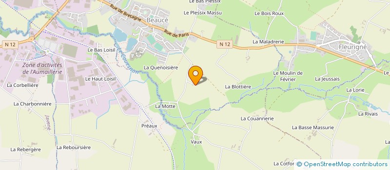 localisation de l'entreprise DPF  LANDEAN