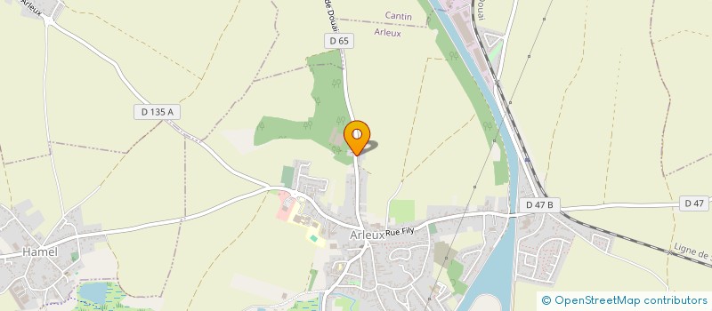 localisation de l'entreprise DPF CONSEIL  ARLEUX