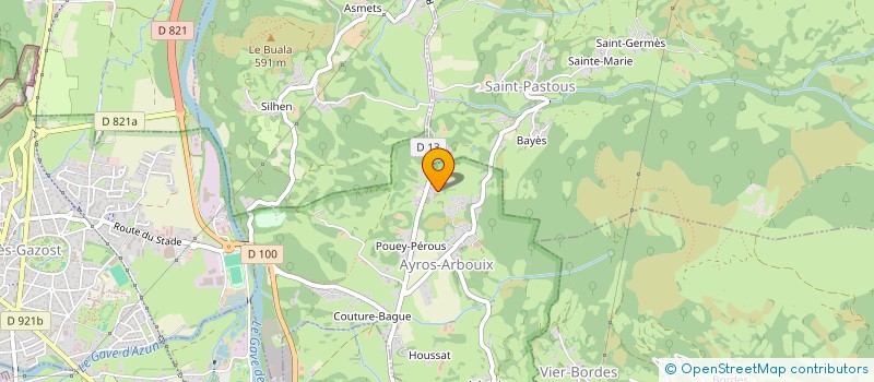 localisation de l'entreprise DPG BAGNERES  AYROS-ARBOUIX