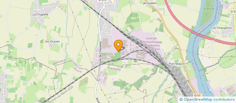 localisation de l'entreprise DPG POMPAGE à QUINCIEUX