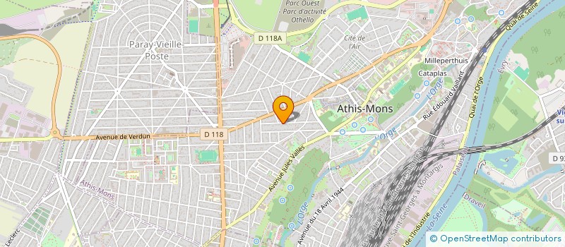 localisation de l'entreprise DPG SOLUTIONS à ATHIS-MONS