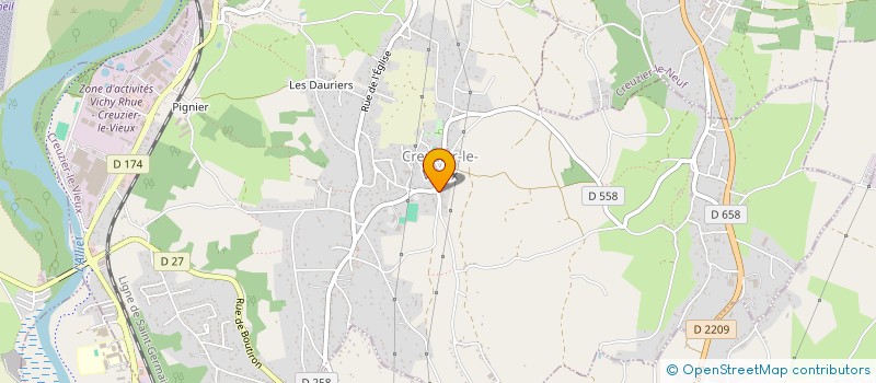 localisation de l'entreprise DPH CONSEIL à CREUZIER-LE-NEUF