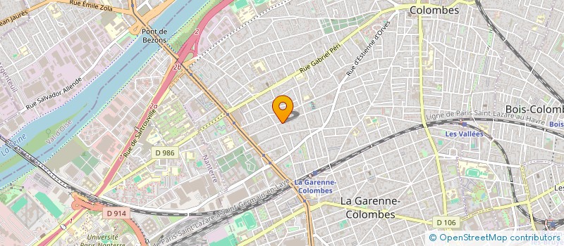 localisation de l'entreprise DPI à COLOMBES
