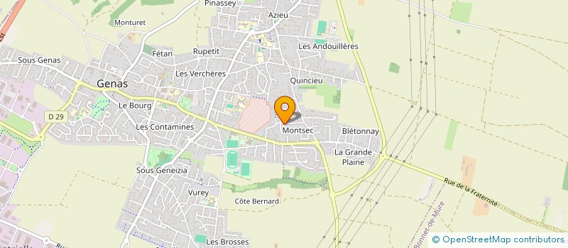 localisation de l'entreprise DPI  GENAS