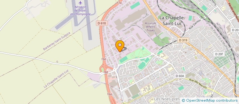 localisation de l'entreprise DPI  LA CHAPELLE-SAINT-LUC