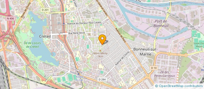 localisation de l'entreprise DPI  CRETEIL