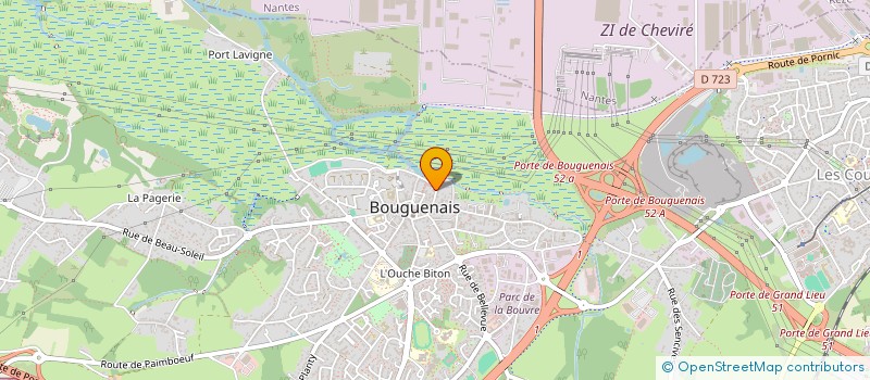 localisation de l'entreprise DPI à BOUGUENAIS