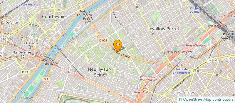 localisation de l'entreprise DPI AUDIT & FINANCE à NEUILLY-SUR-SEINE