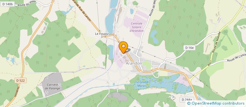 localisation de l'entreprise DPI DIFFUSION PACKAGING INDUSTRIES à ARANDON-PASSINS