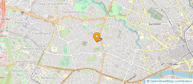 localisation de l'entreprise DPI OUEST à NANTES
