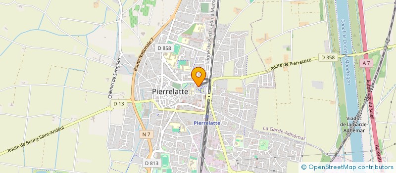 localisation de l'entreprise DPI SUD à PIERRELATTE