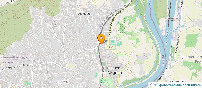 localisation de l'entreprise DPJ à VILLENEUVE-LES-AVIGNON