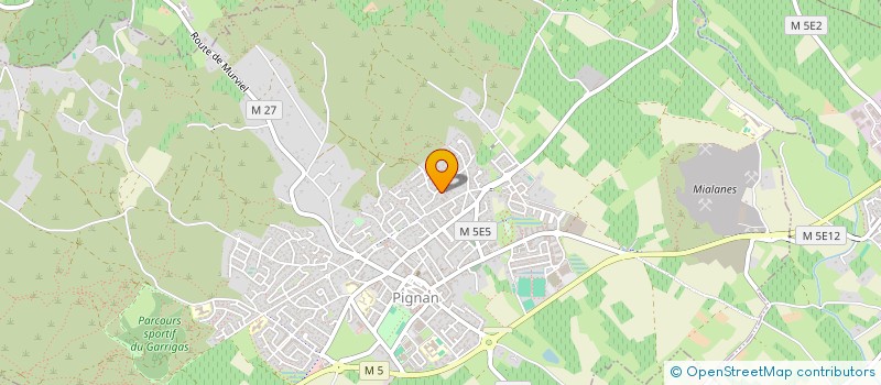 localisation de l'entreprise DPJM  PIGNAN