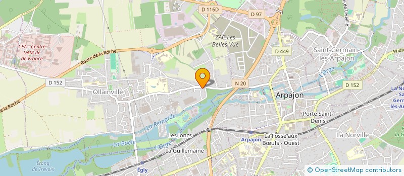 localisation de l'entreprise DPKT INVEST  OLLAINVILLE