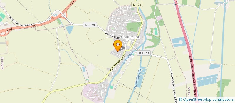 localisation de l'entreprise DPL 21 à ARC-SUR-TILLE