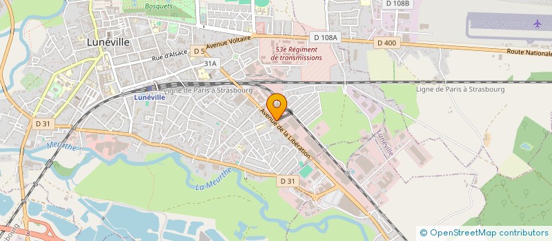 localisation de l'entreprise DPL  LUNEVILLE