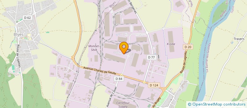 localisation de l'entreprise DPL à SAINT-VULBAS