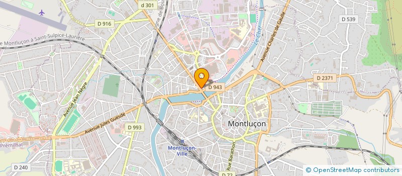 localisation de l'entreprise DPL-AUVERGNE à MONTLUCON
