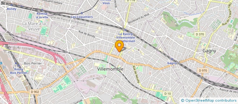 localisation de l'entreprise DPLCM à VILLEMOMBLE