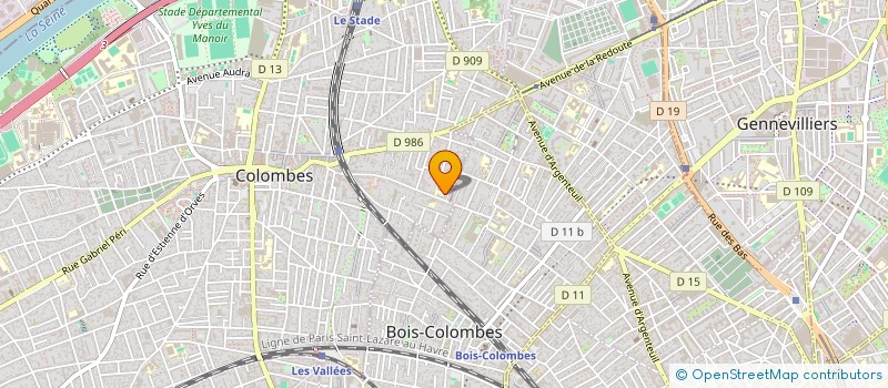 localisation de l'entreprise DPLM à COLOMBES