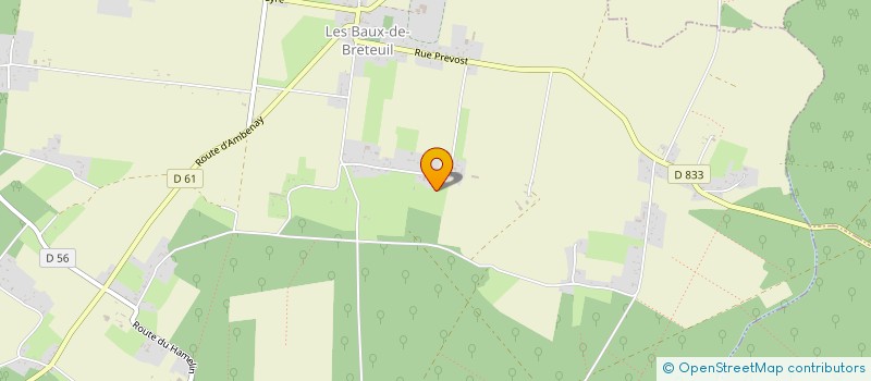 localisation de l'entreprise DPLT ENVIRONNEMENT à LES BAUX-DE-BRETEUIL