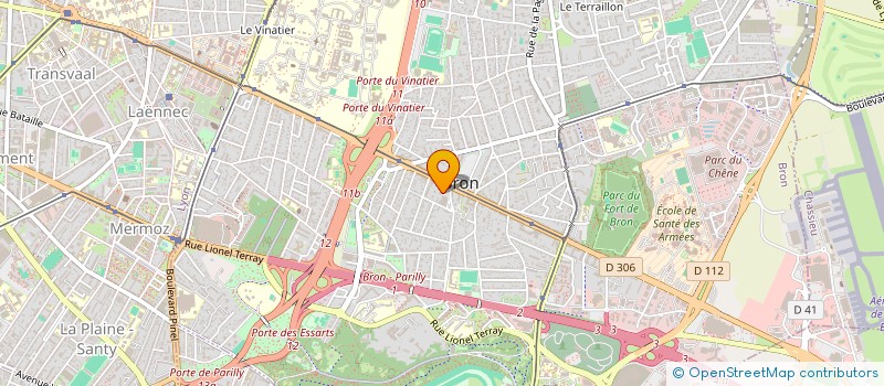 localisation de l'entreprise DPLUS TRAVAUX EN HAUTEUR  BRON