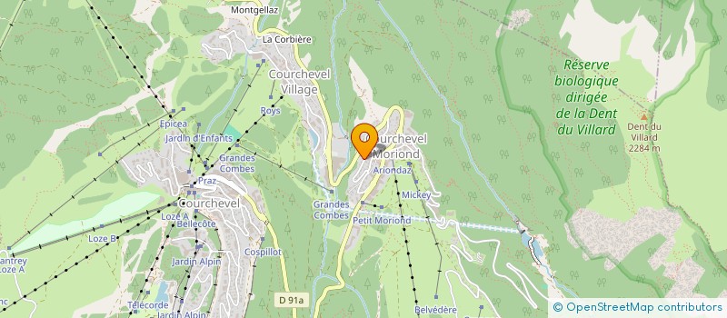 localisation de l'entreprise DPM 1850 à COURCHEVEL