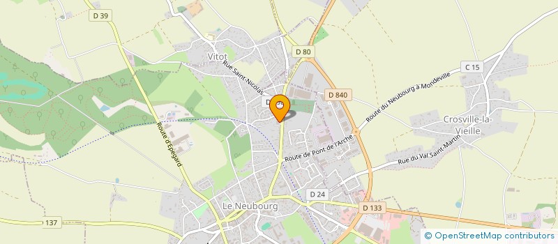 localisation de l'entreprise DPM  LE NEUBOURG