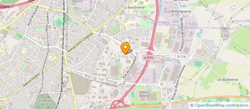 localisation de l'entreprise DPM  SAINT-BARTHELEMY-D'ANJOU