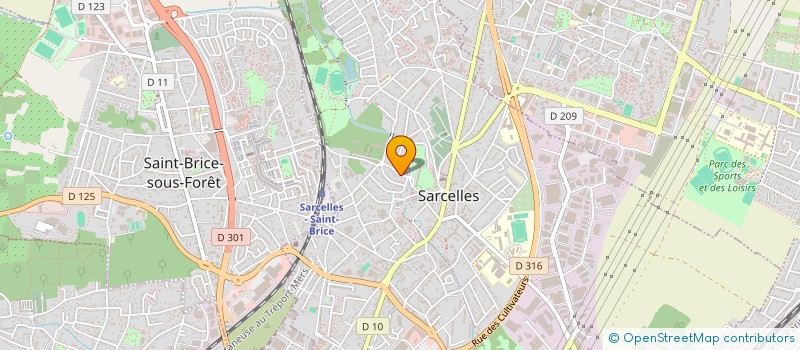 localisation de l'entreprise DPM à SARCELLES
