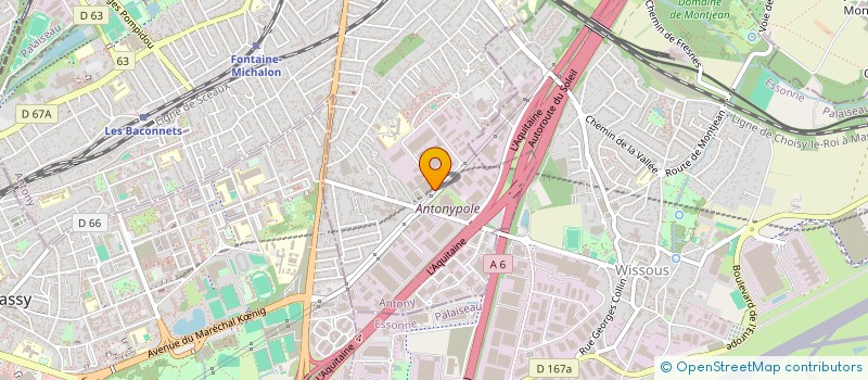 localisation de l'entreprise DPM ALPHADIS à ANTONY