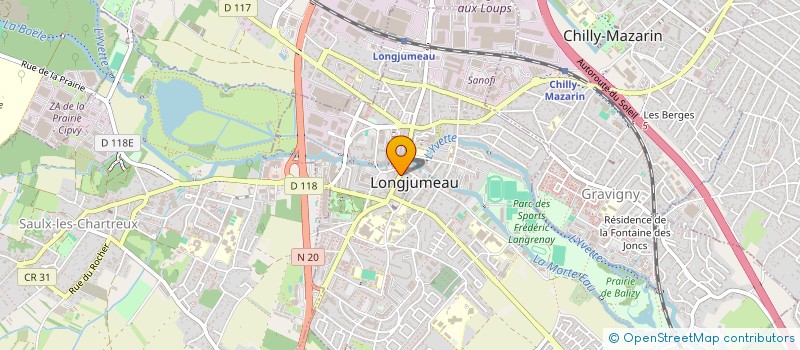 localisation de l'entreprise DPM BATIMENT à LONGJUMEAU