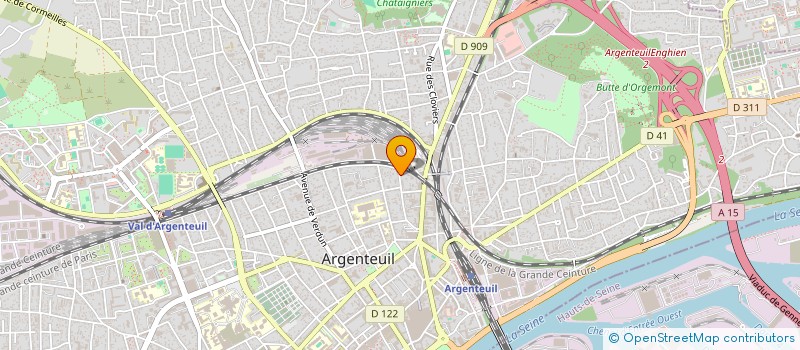 localisation de l'entreprise DPM GROUP  ARGENTEUIL