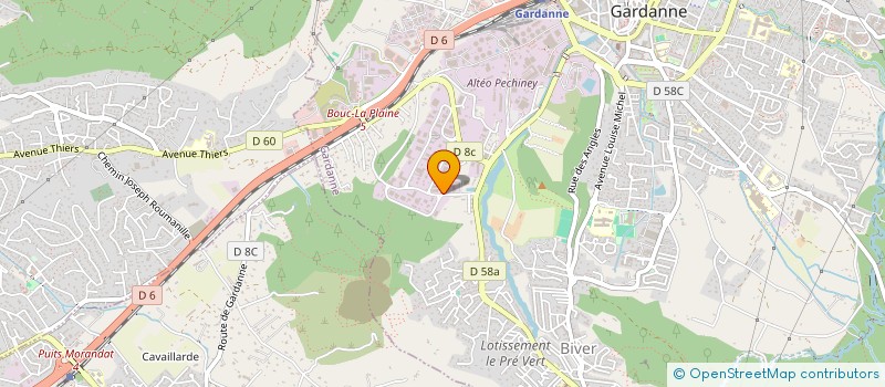 localisation de l'entreprise DPM HOLDING à GARDANNE