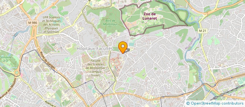 localisation de l'entreprise DPM INFORMATIQUE à MONTPELLIER