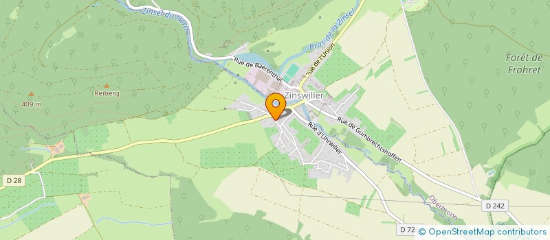 localisation de l'entreprise DPM SIGNALISATION ROUTIERE  ZINSWILLER