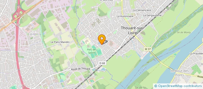 localisation de l'entreprise DPN' ELEC à THOUARE-SUR-LOIRE