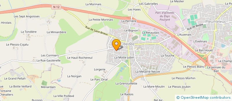 localisation de l'entreprise DPO OUEST  PLEUMELEUC