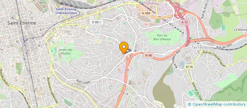 localisation de l'entreprise DPP  SAINT-ETIENNE