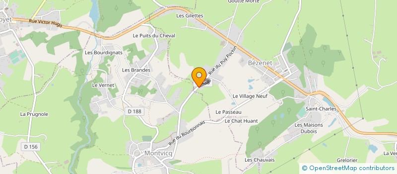 localisation de l'entreprise DPPFOOD  BEZENET