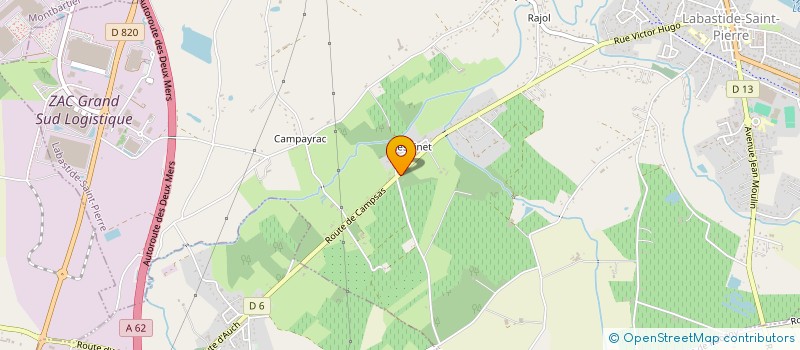 localisation de l'entreprise DPQM CONSEIL  LABASTIDE-SAINT-PIERRE
