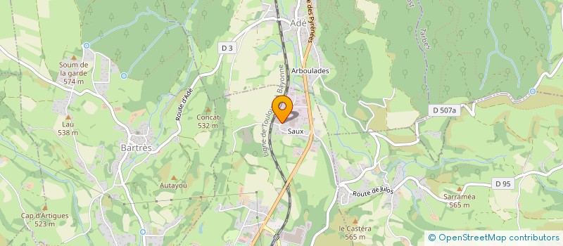 localisation de l'entreprise DPR  LOURDES