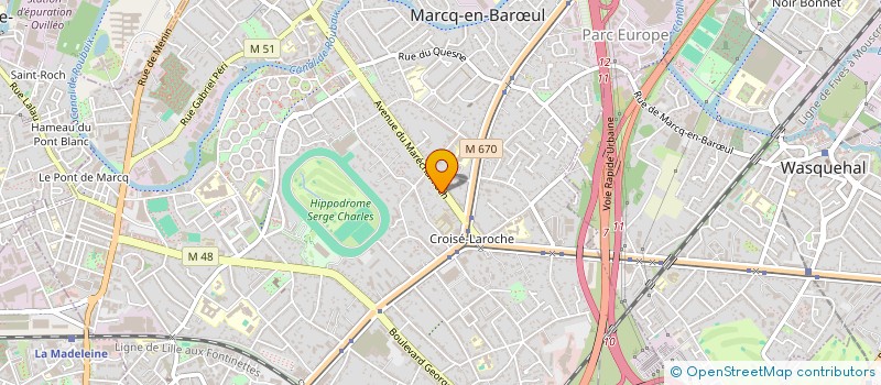 localisation de l'entreprise DPR FINANCE à MARCQ-EN-BARŒUL