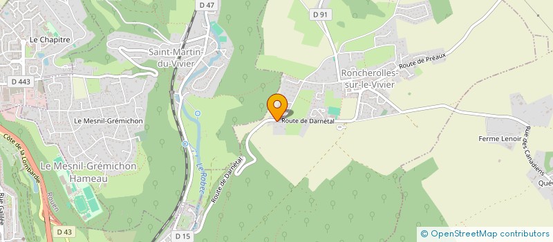 localisation de l'entreprise DPROCESS  RONCHEROLLES-SUR-LE-VIVIER