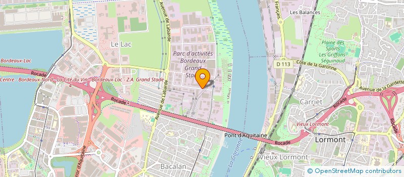 localisation de l'entreprise DPS 33 à BORDEAUX