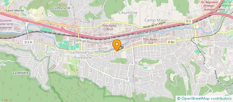 localisation de l'entreprise DPS AUTO  LA PENNE-SUR-HUVEAUNE