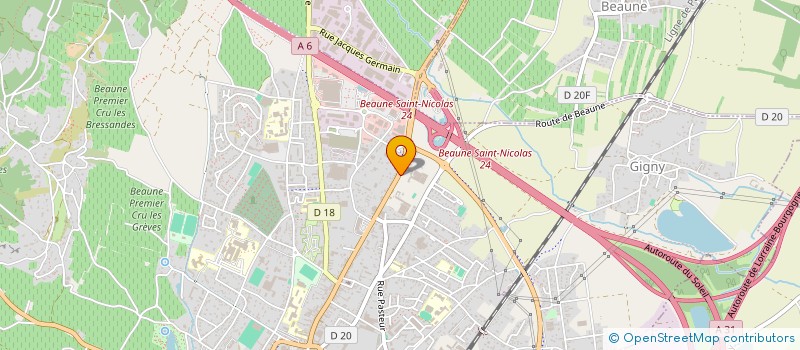 localisation de l'entreprise DPS BEAUNE à BEAUNE